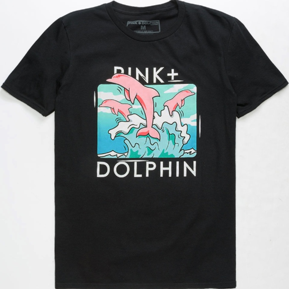 PINK DOLPHIN Triple Portrait Mens T-Shirt